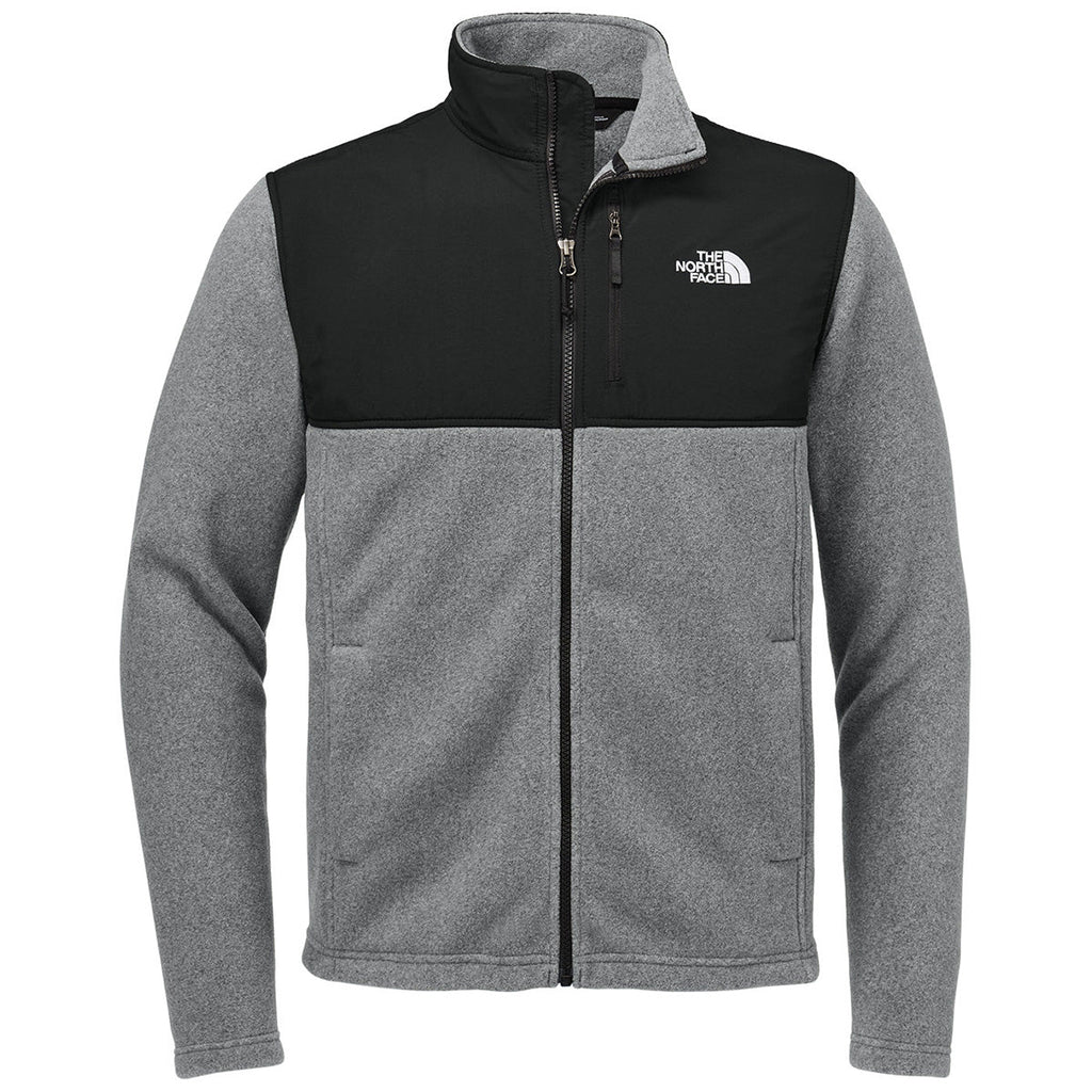 The North Face Men's TNF Medium Grey Heather/TNF Black Highest Peak Full-Zip Fleece Jacket